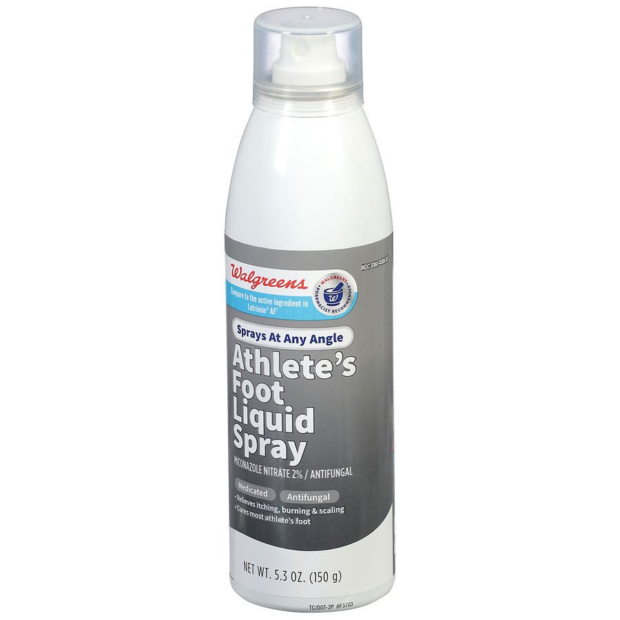 slide 5 of 5, Walgreens Medicated Antifungal Athlete's Foot Liquid Spray, 5.3 oz