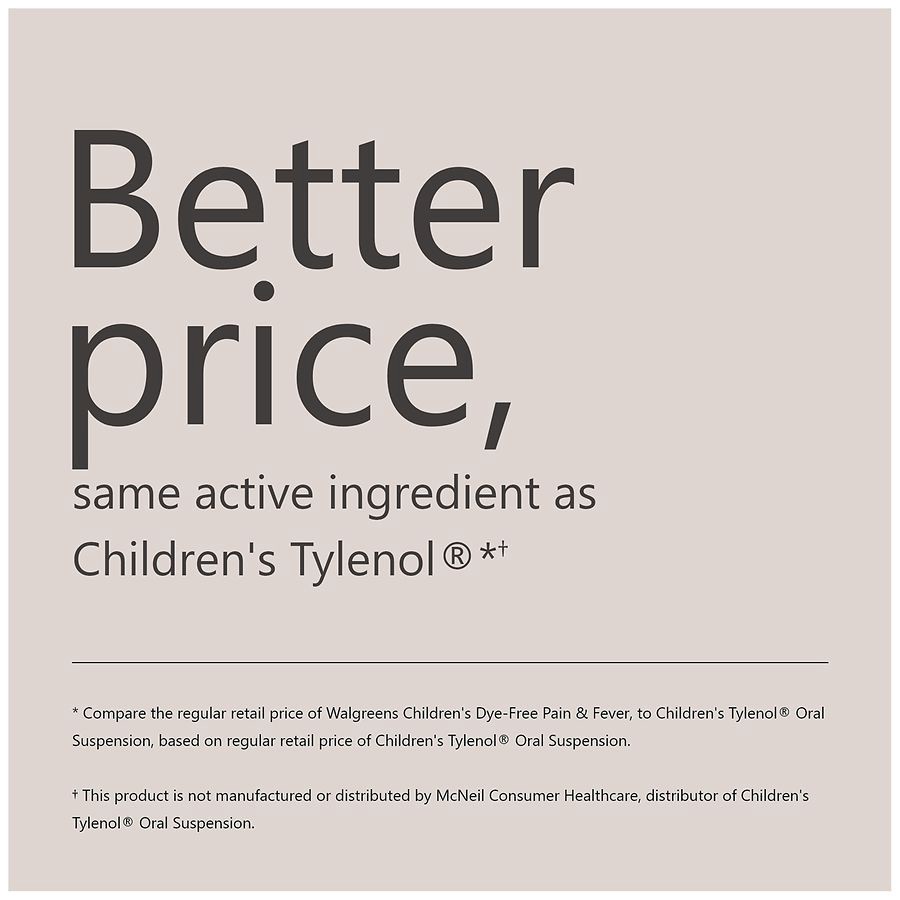 slide 4 of 5, (Max 3) Walgreens Children's Dye-Free Pain & Fever Grape Flavor Liquid, 4 fl oz