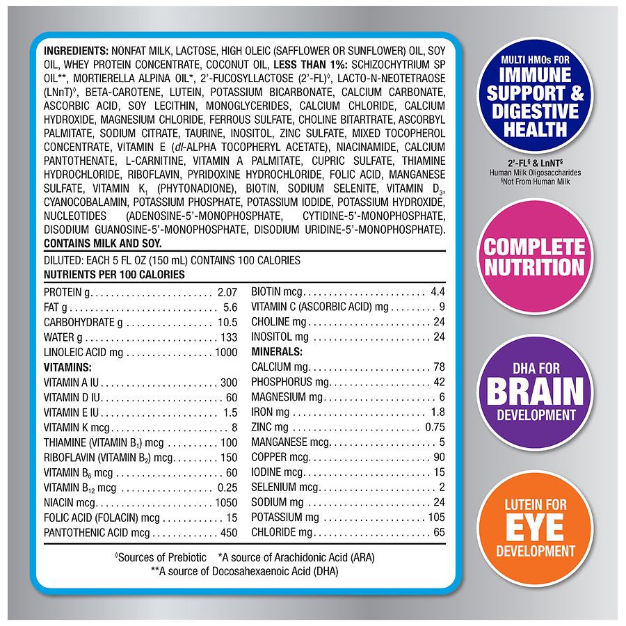 slide 2 of 5, Walgreens Advantage Premium Baby Formula Powder with Iron, Dual HMOs, 34 oz