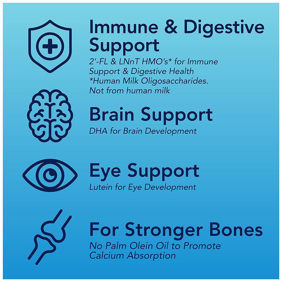 slide 5 of 5, Walgreens Advantage Premium Baby Formula Powder with Iron, Dual HMOs, 34 oz