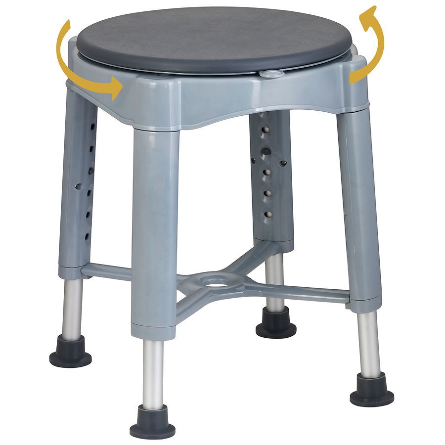 slide 5 of 5, Walgreens Bath Stool w/Rotating Seat, 1 ct