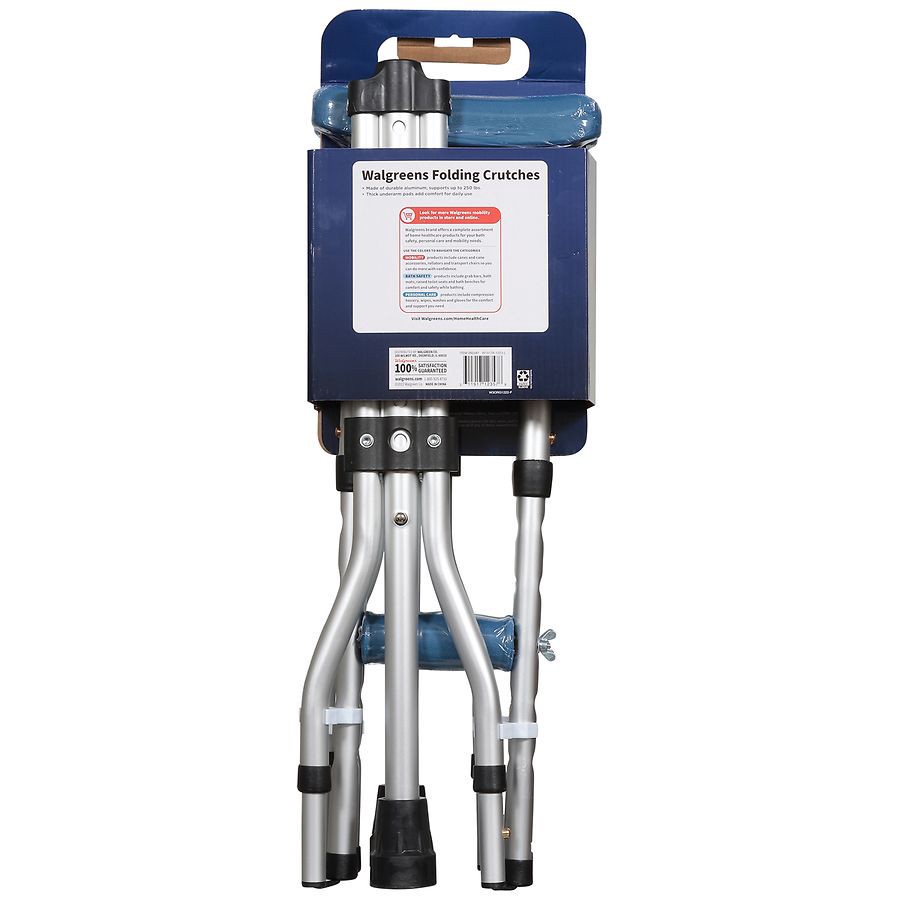 slide 2 of 5, Walgreens Folding Crutch, 1 ct