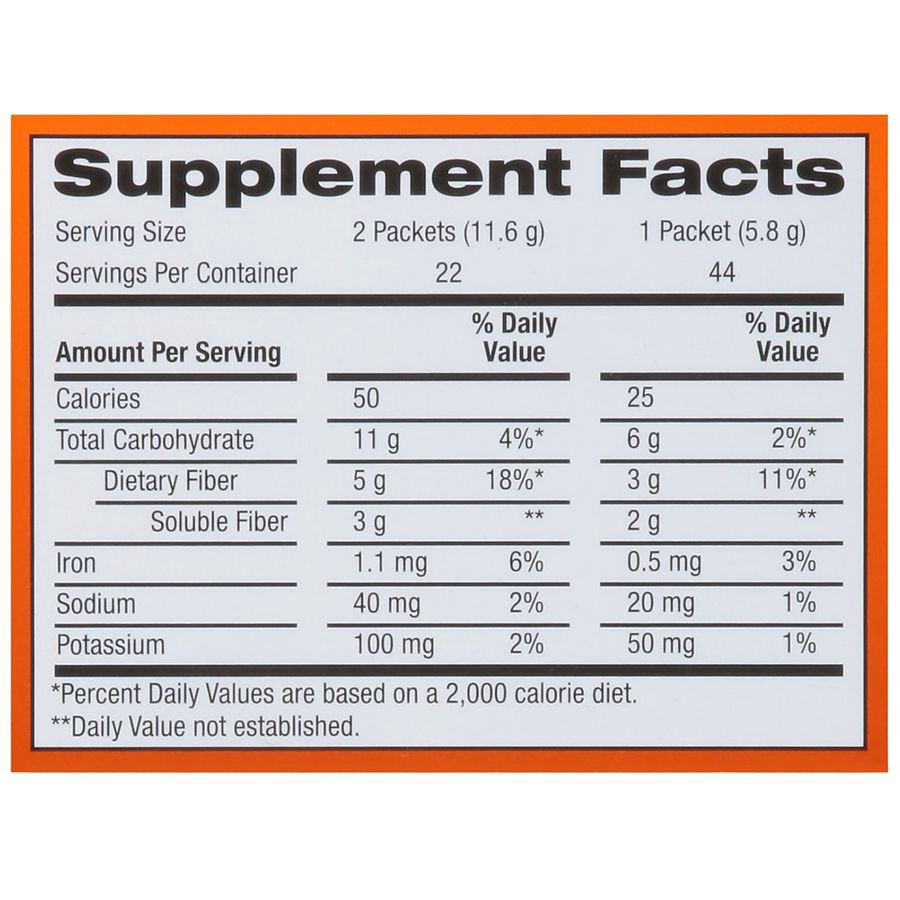 slide 3 of 4, Walgreens Fiber Powder Stick Packs, 44 ct
