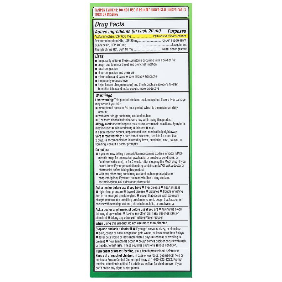 slide 5 of 5, Walgreens Adult Severe Tussin CF Max Liquid Natural Raspberry, 8 fl oz