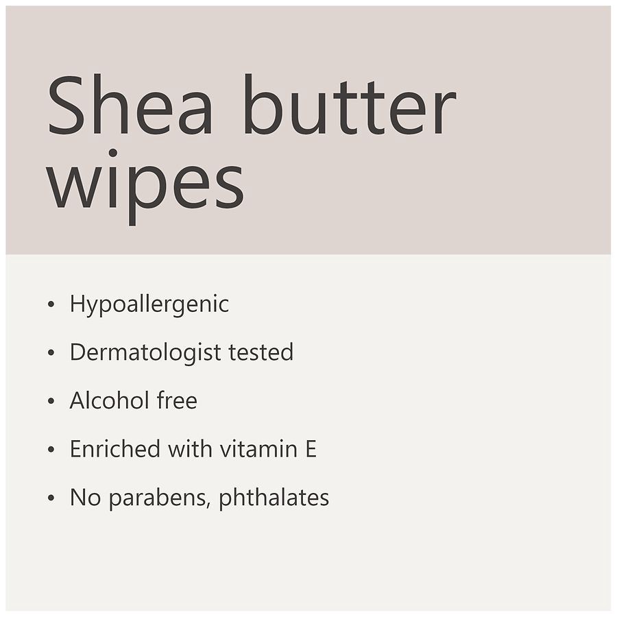 slide 5 of 5, Walgreens Shea Butter Wipes, 64 ct