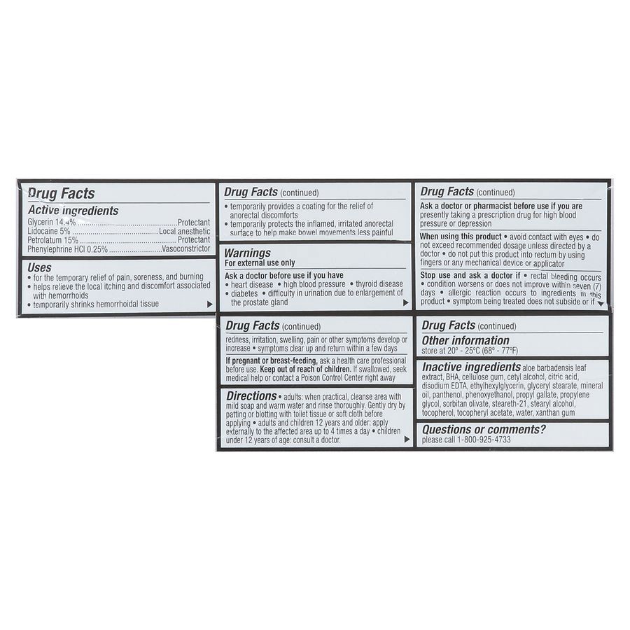 slide 5 of 5, Walgreens Hemorrhoidal Pain Relief Cream with Lidocaine, 1 oz
