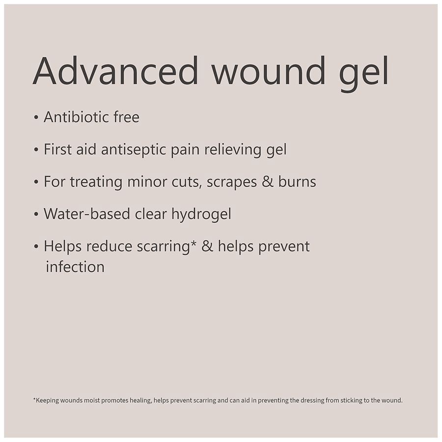 slide 5 of 5, Walgreens Antibacterial Advanced Wound Gel, 1 oz