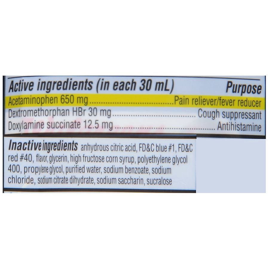 slide 4 of 5, Walgreens Night Cold & Flu Liquid Cherry, 2 ct; 12 fl oz