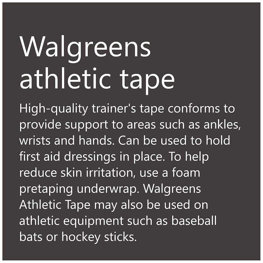 slide 4 of 5, Walgreens Athletic Tape, 1 ct
