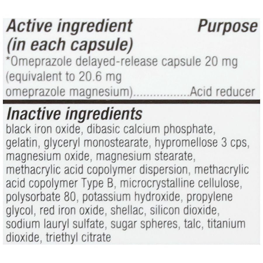 slide 4 of 5, Walgreens Omeprazole Acid Reducer Capsules, 28 ct