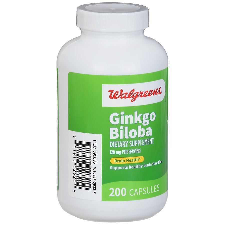 slide 4 of 5, Walgreens Ginkgo Biloba 120 mg Capsules, 200 ct