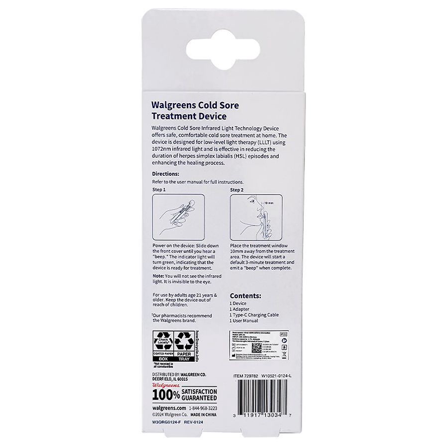 slide 5 of 5, Walgreens Cold Sore Treatment Device, 1 ct