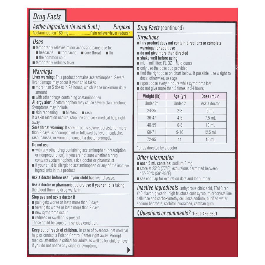 slide 4 of 5, Walgreens Child Pain/Fever Suspension Strawberry, 4 fl oz