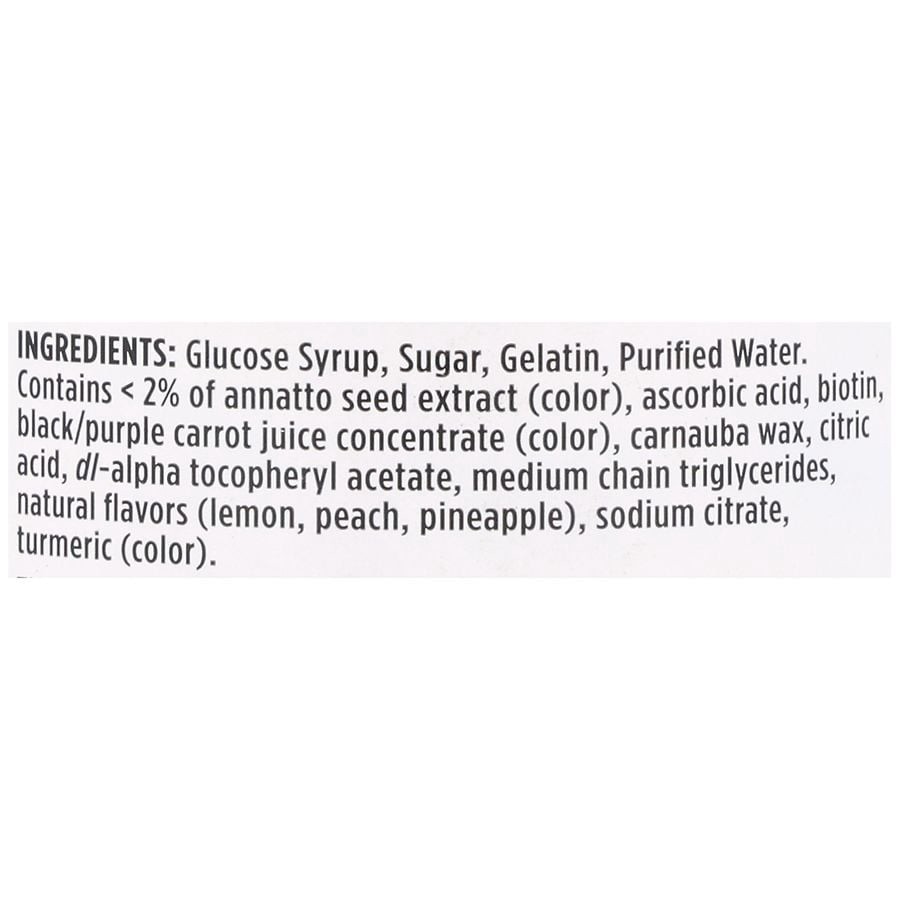 slide 5 of 5, Walgreens Hair, Skin & Nails Gummies, 2500 mcg Biotin, 80 ct