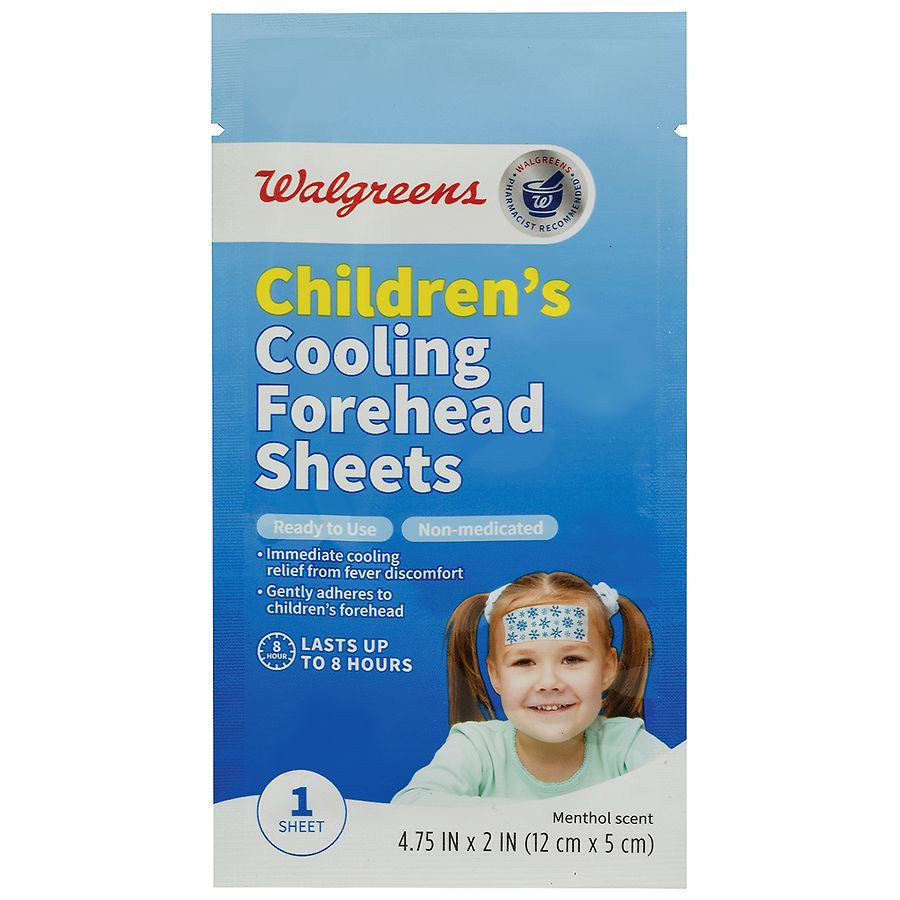 slide 2 of 3, Walgreens Children's Cooling Forehead Sheets, 4 ct