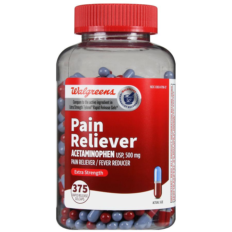 slide 3 of 5, Walgreens Pain Reliever Extra Strength Quickgel, 375 ct