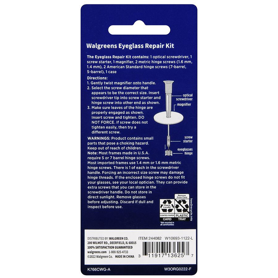 slide 3 of 5, Walgreens Eyeglass Repair Kit, 1 ct
