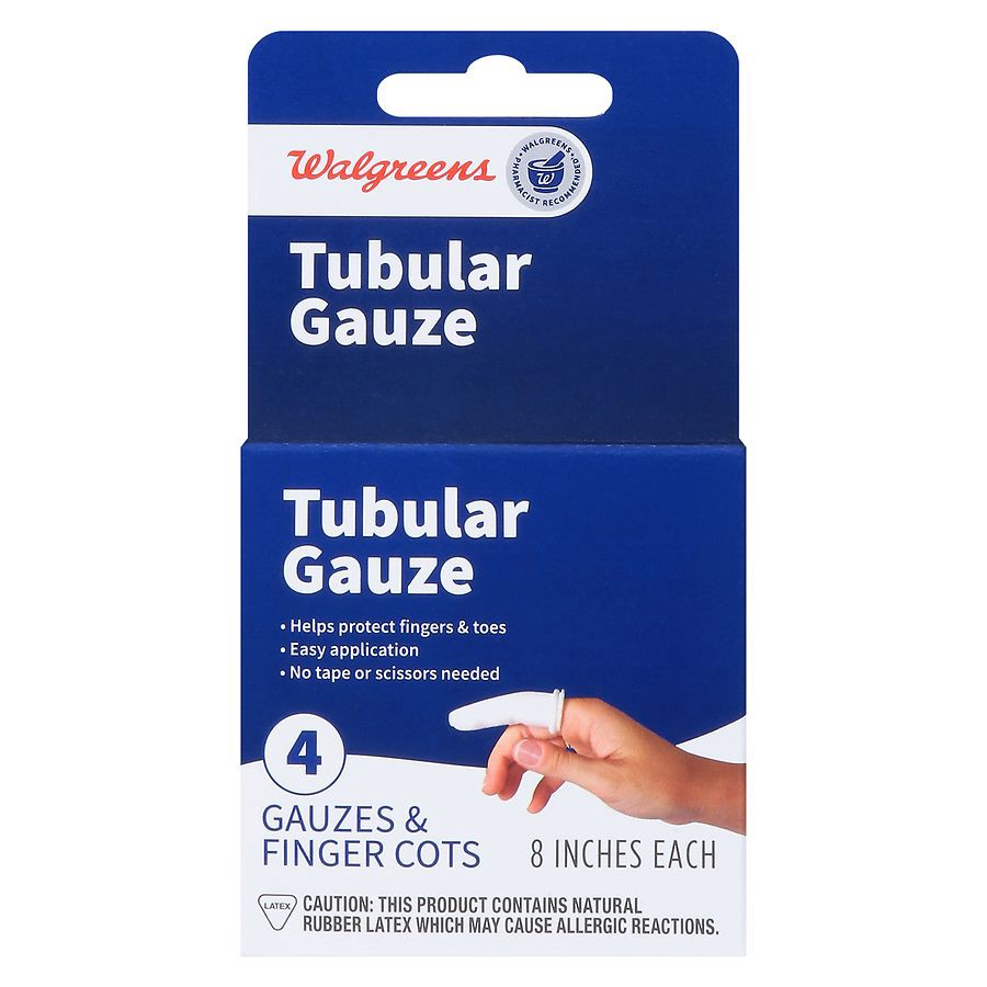 slide 2 of 5, Walgreens 8-Inch Tubular Gauze, 4 ct