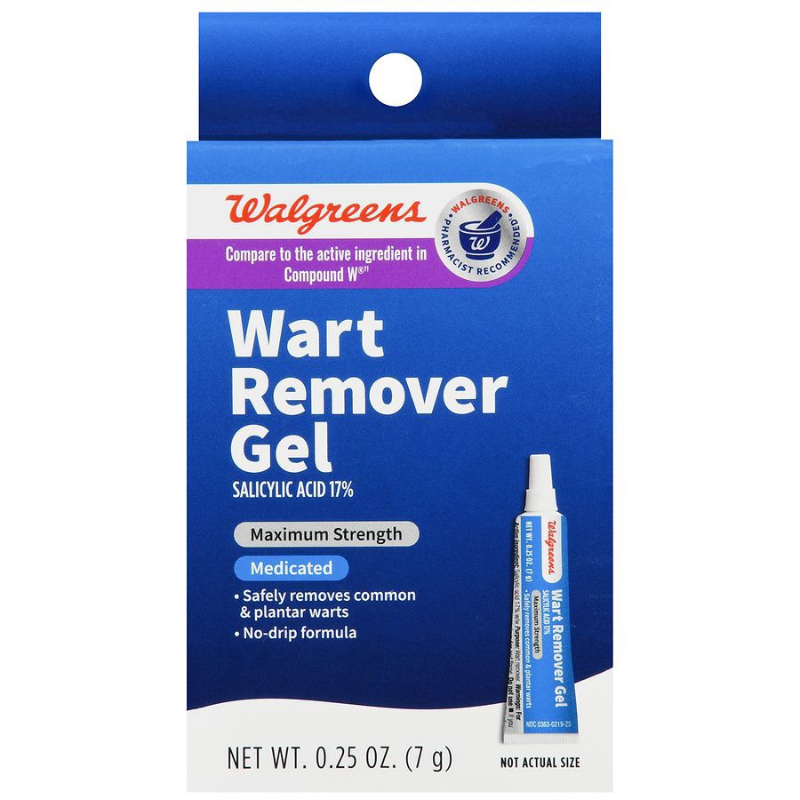 slide 4 of 5, Walgreens Maximum Strength Medicated Wart Remover Gel, 0.25 oz