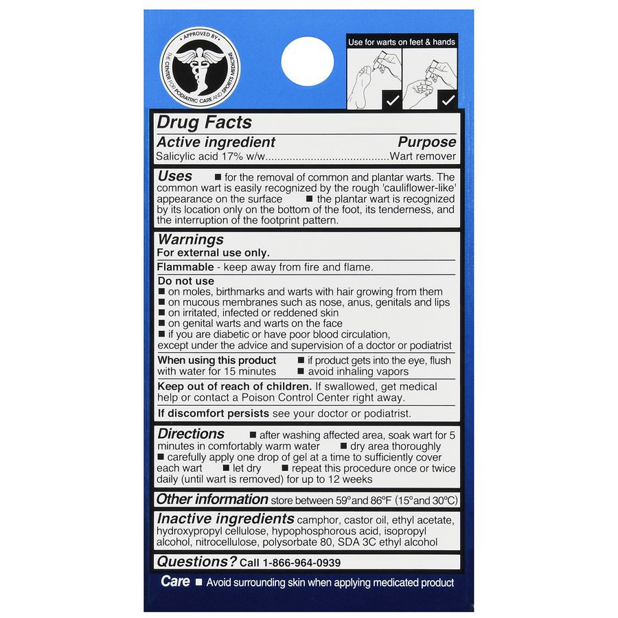 slide 5 of 5, Walgreens Maximum Strength Medicated Wart Remover Gel, 0.25 oz