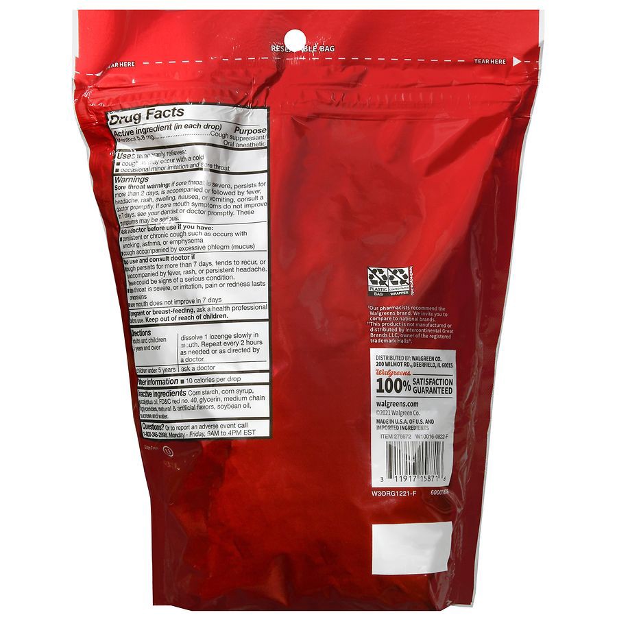 slide 3 of 5, Walgreens Cherry Flavored Cough Drops, 200 ct