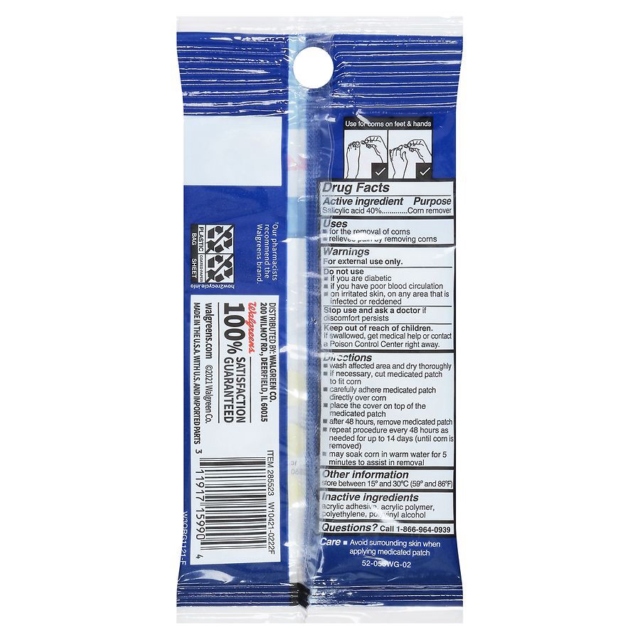 slide 3 of 5, Walgreens Medicated Ultra Thin Corn Remover Patches, 9 ct