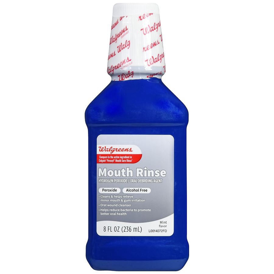 slide 5 of 5, Walgreens Peroxide Mouth Rinse, 8 fl oz