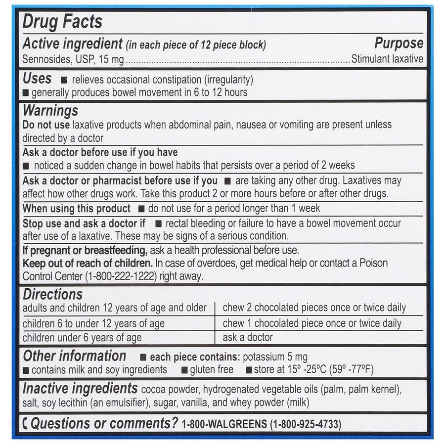 slide 2 of 5, Walgreens Regular Strength Chocolate Laxatives, 24 ct