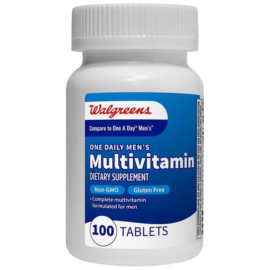 slide 3 of 5, Walgreens Men's One Daily Multivitamin Tablets, 100 ct