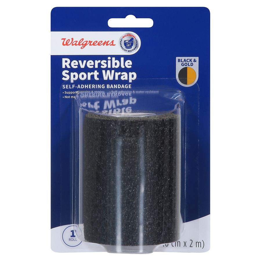 slide 2 of 5, Walgreens Self-Adhering Bandage Sport Wrap, 3 in x 2.2 yd