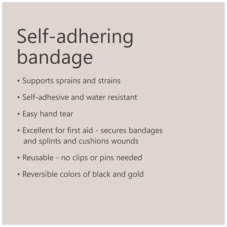 slide 4 of 5, Walgreens Self-Adhering Bandage Sport Wrap, 3 in x 2.2 yd