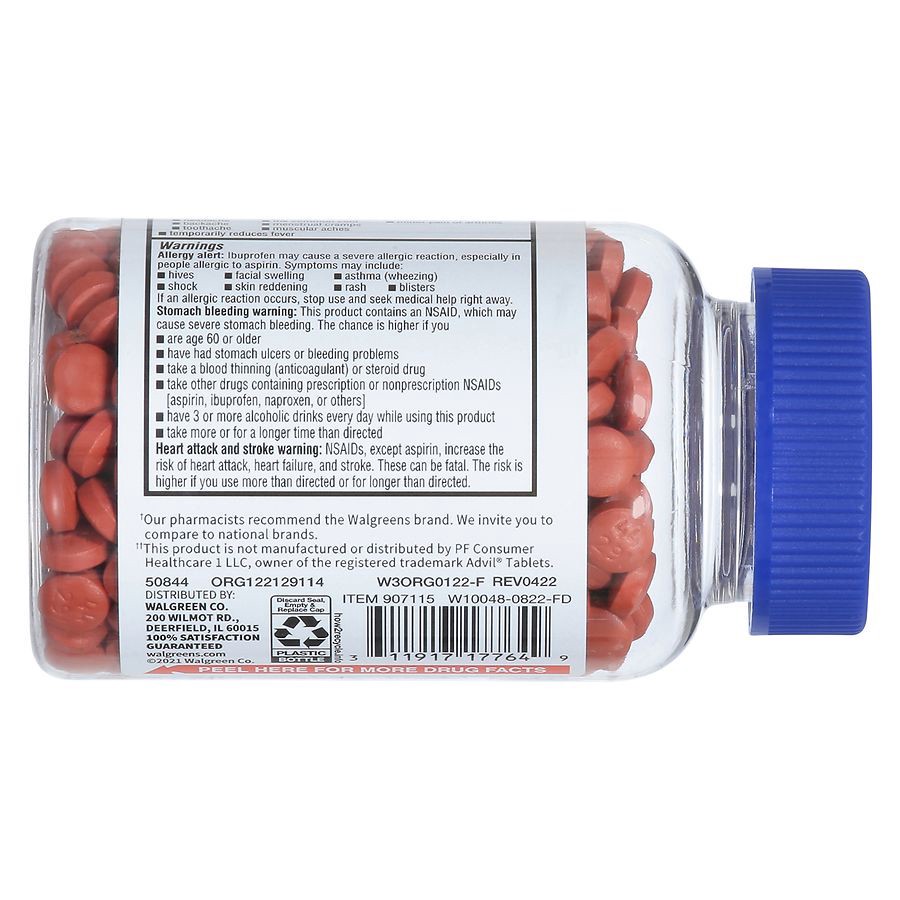 slide 4 of 5, Walgreens Ibuprofen Tablets 200Mg, 500 ct