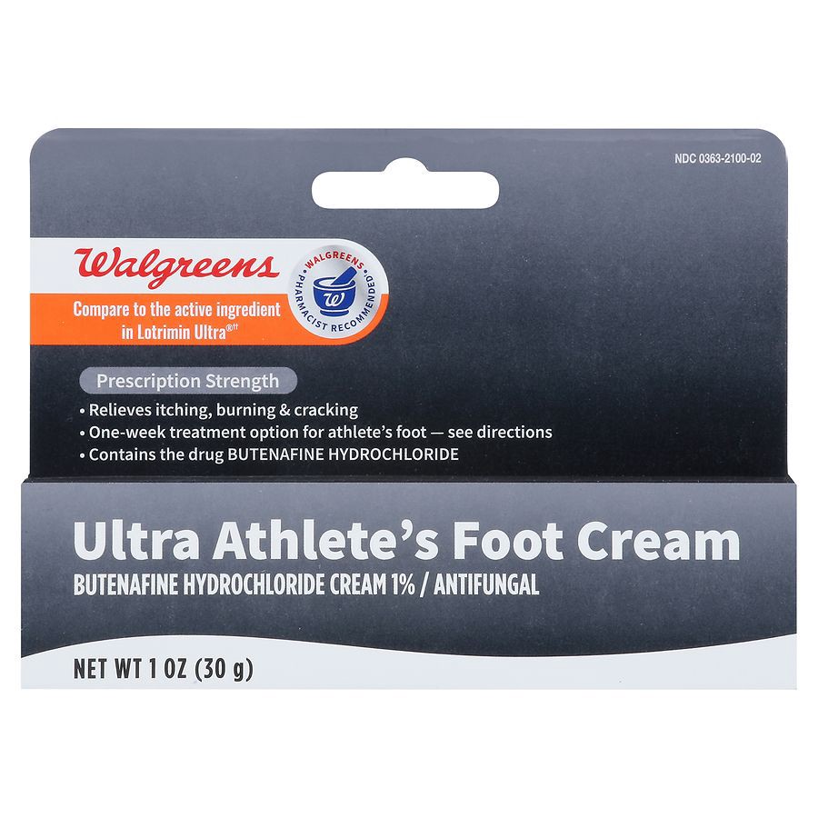 slide 5 of 5, Walgreens Butenafine Hydrochloride 1% Antifungal Cream, 1 oz