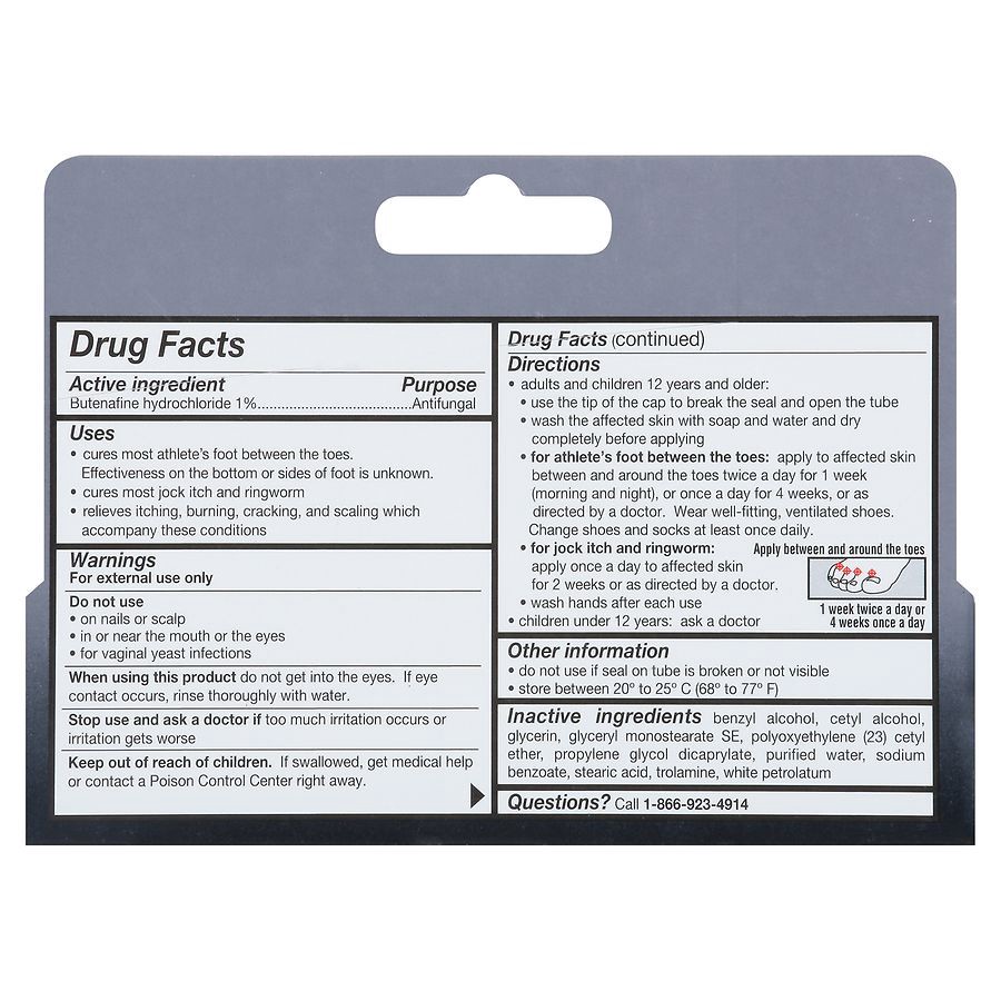 slide 2 of 5, Walgreens Butenafine Hydrochloride 1% Antifungal Cream, 1 oz