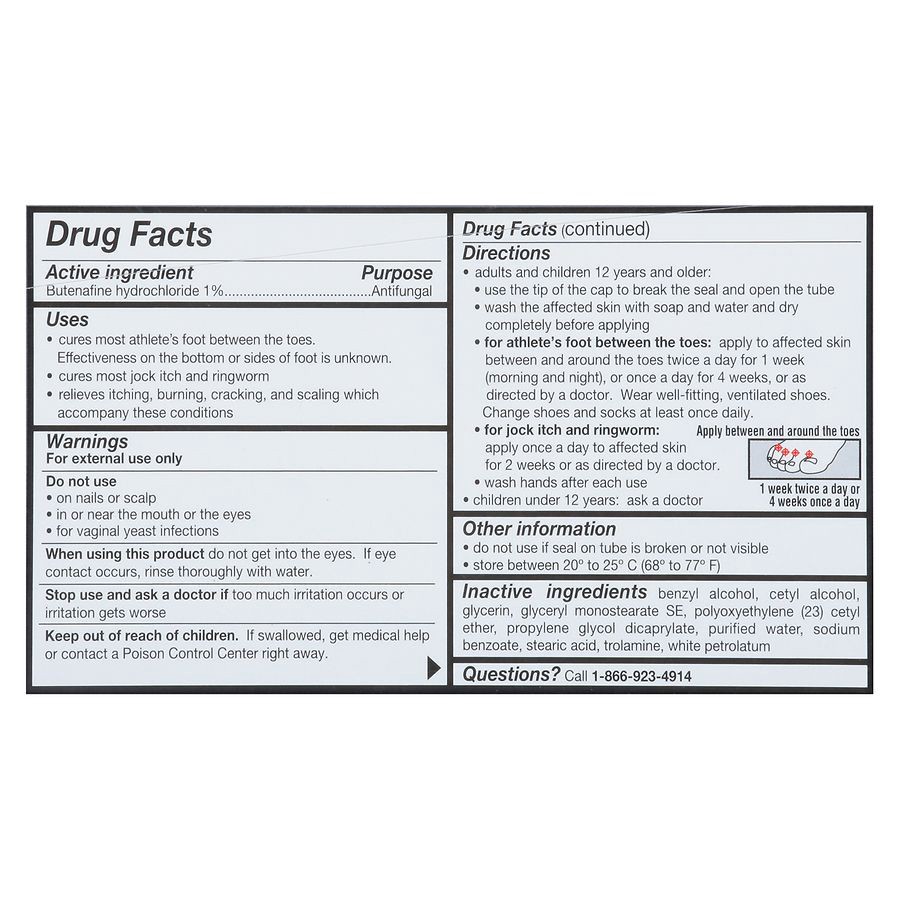 slide 3 of 5, Walgreens Butenafine Hydrochloride 1% Antifungal Cream, 1 oz