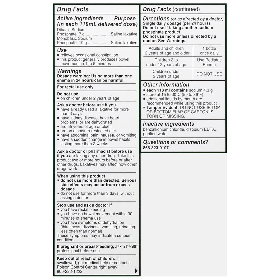 slide 2 of 5, Walgreens Ready-To-Use Enema Saline Laxative, 4.5 fl oz