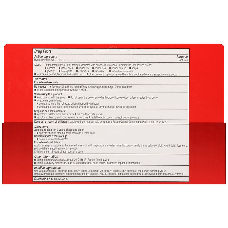 slide 5 of 5, Walgreens Intensive Healing 1% Hydrocortisone Cream, 2 oz