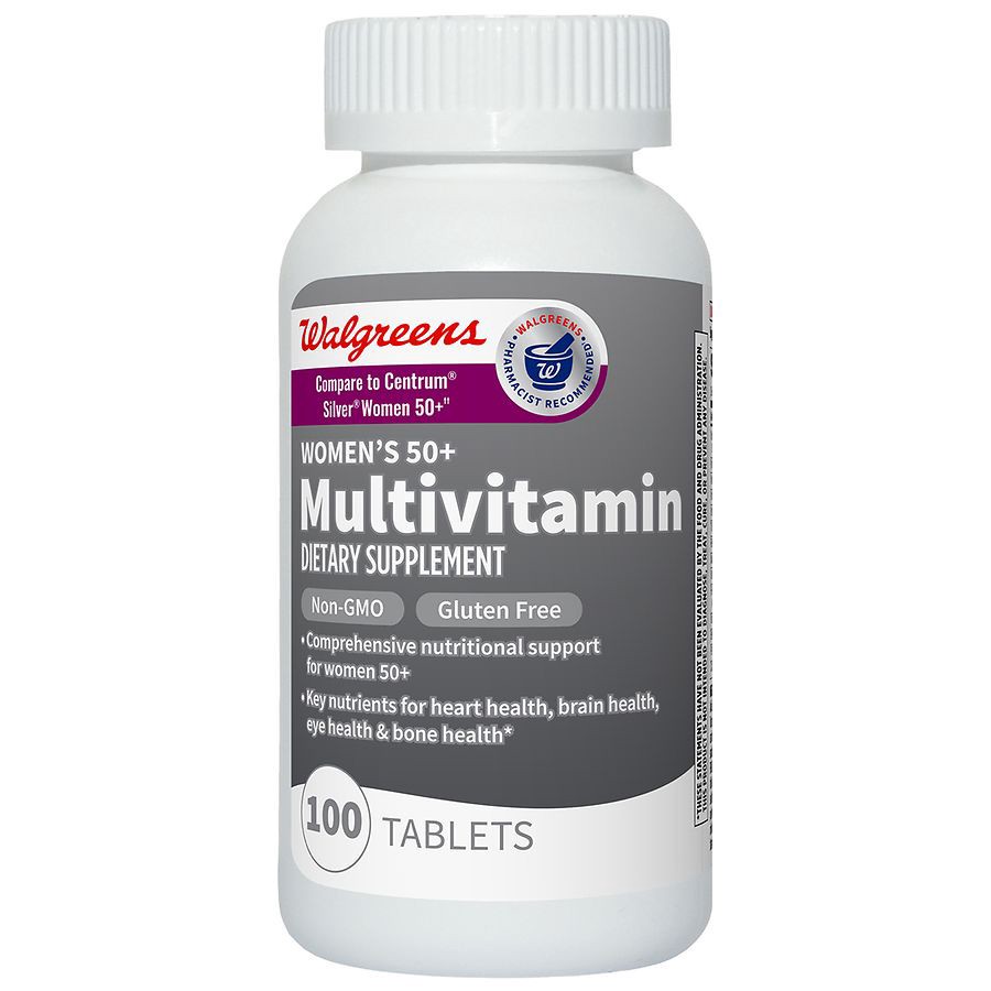 slide 3 of 5, Walgreens Multivitamin Women 50+ Tablets, 100 ct