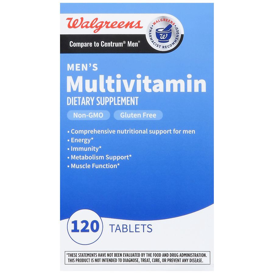 slide 3 of 5, Walgreens Multivitamin For Men Tablets, 120 ct