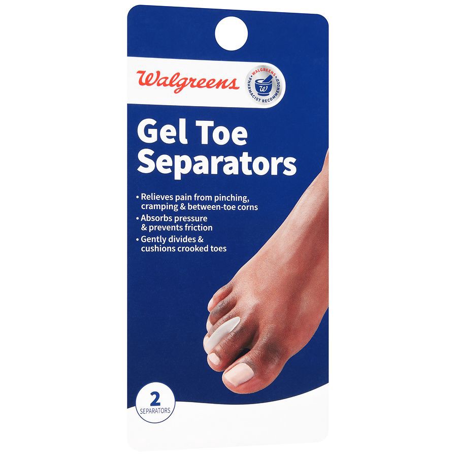 slide 2 of 3, Walgreens Gel Toe Separators, 2 ct