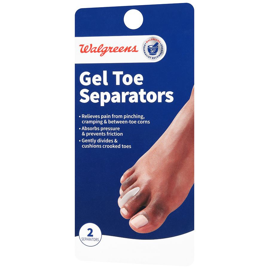 slide 3 of 3, Walgreens Gel Toe Separators, 2 ct