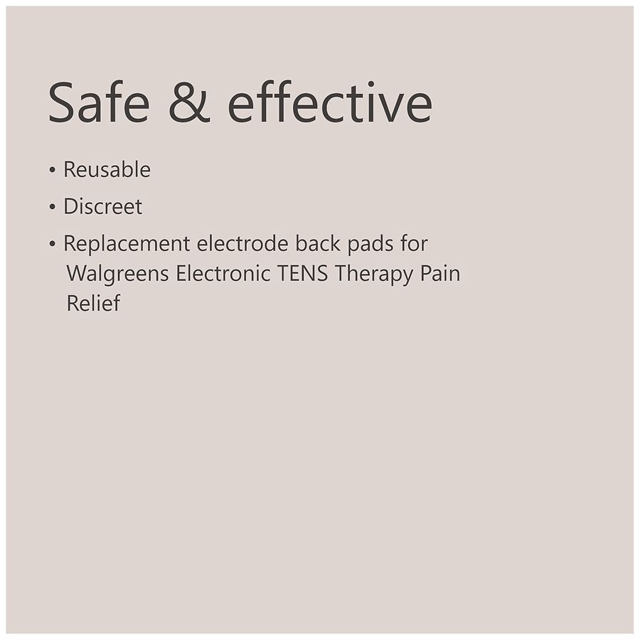 slide 3 of 5, Walgreens Tens Therapy Replacement Back Pads, 2 ct