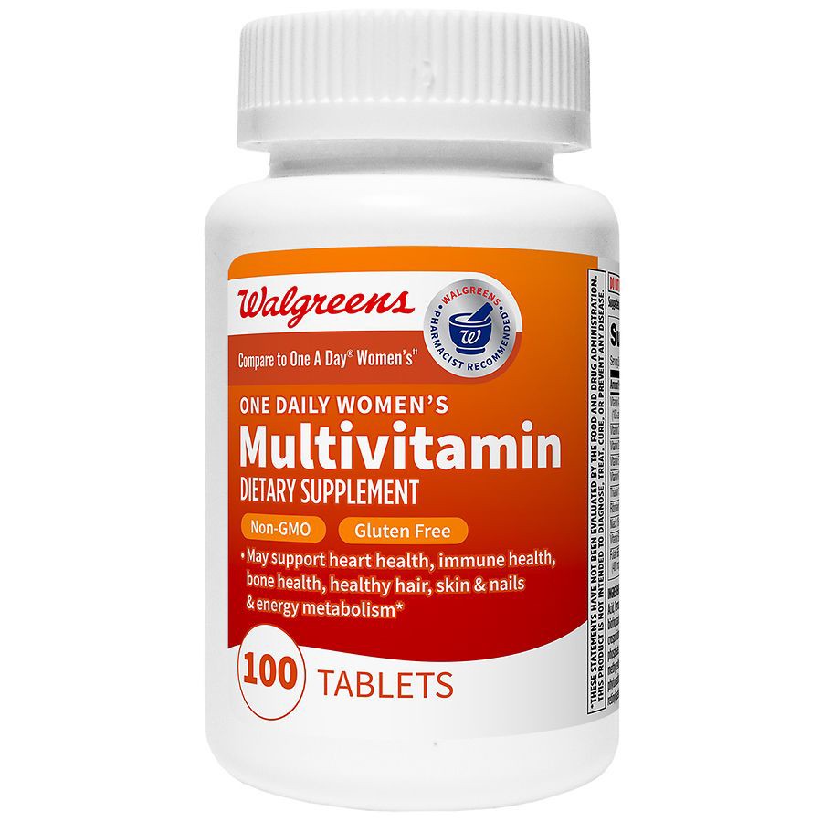slide 2 of 5, Walgreens One Daily Women's Multivitamin Tablets, 100 ct