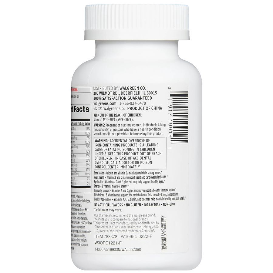 slide 5 of 5, Walgreens Women's Multivitamin Tablets, 200 ct