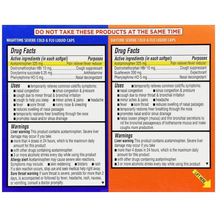 slide 3 of 5, Walgreens Day & Night Severe Cold & Flu Softgels, 24 ct