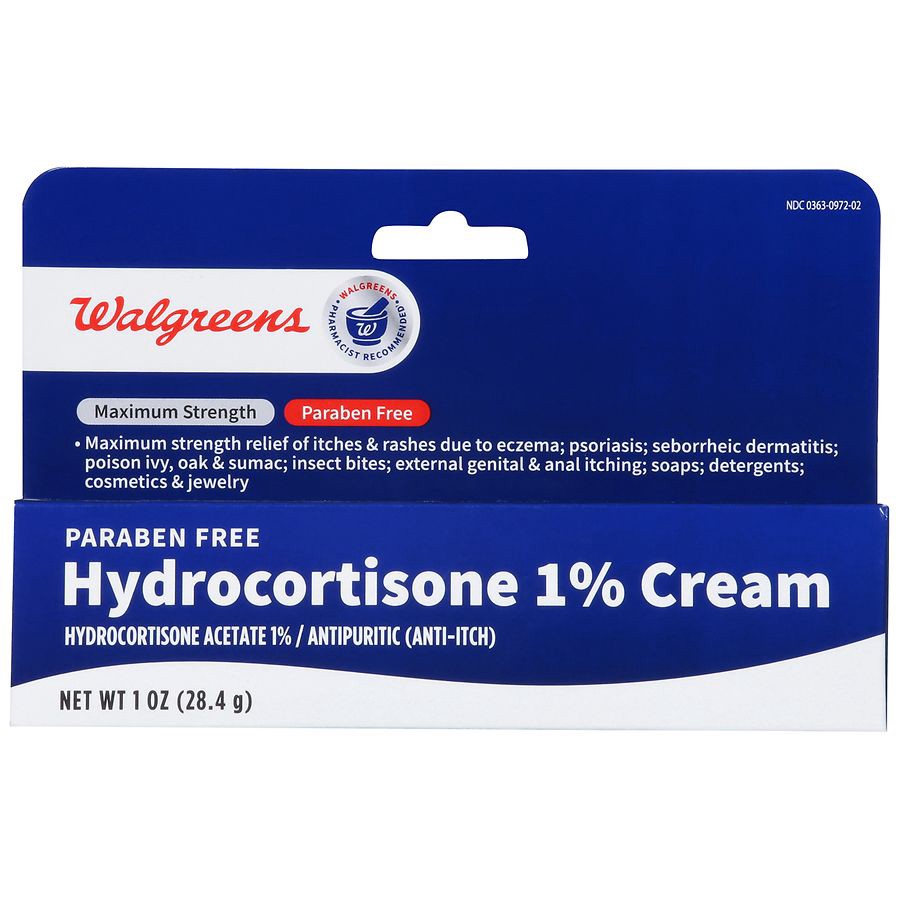 slide 2 of 5, Walgreens Maximum Strength Paraben Free 1% Hydrocortisone Cream, 1 oz