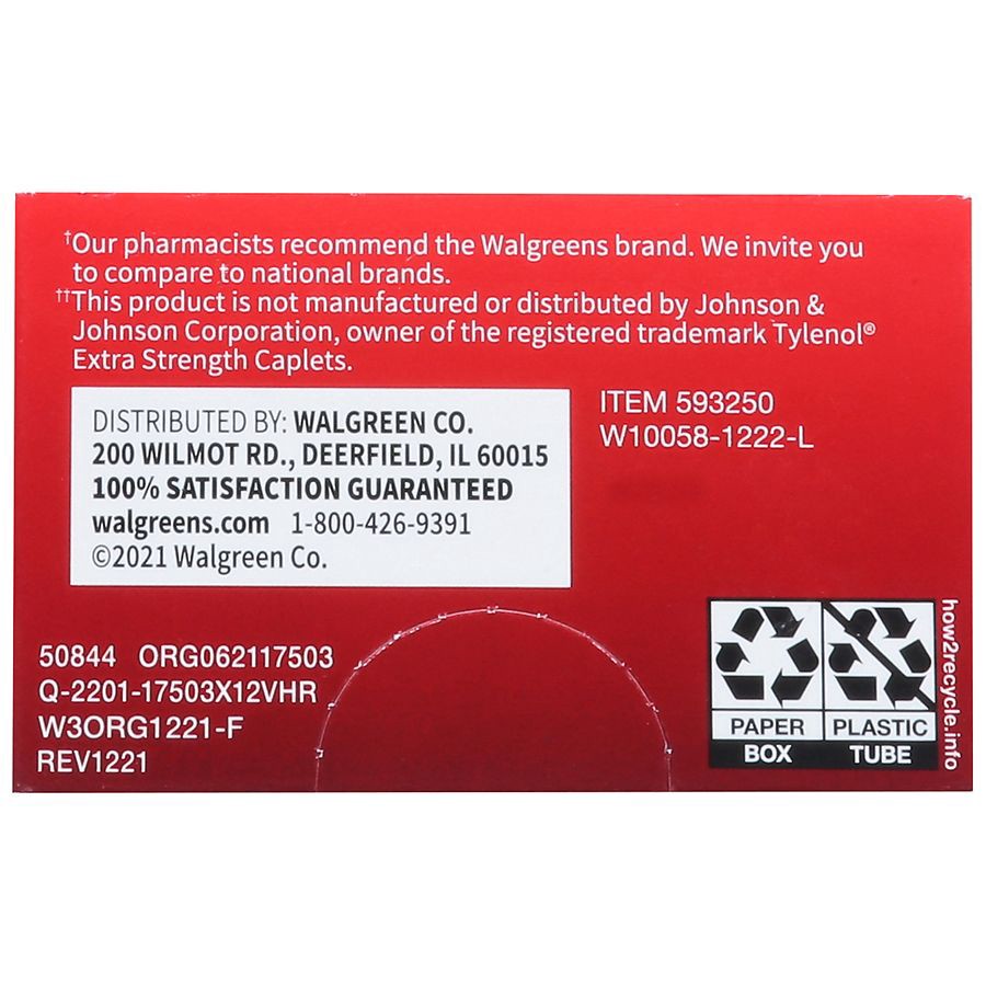 slide 5 of 5, Walgreens Pain Reliever Caplets, 1 ct