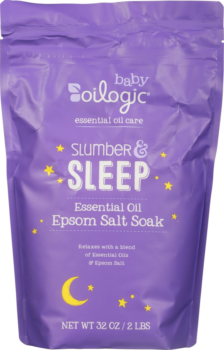 slide 7 of 13, Oilogic Baby Essential Oil Slumber & Sleep Epsom Salt Soak 32 oz, 32 oz