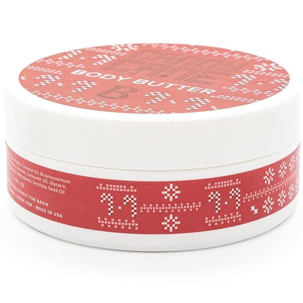 slide 1 of 1, Basin Candy Cane Body Butter, 4 fl oz