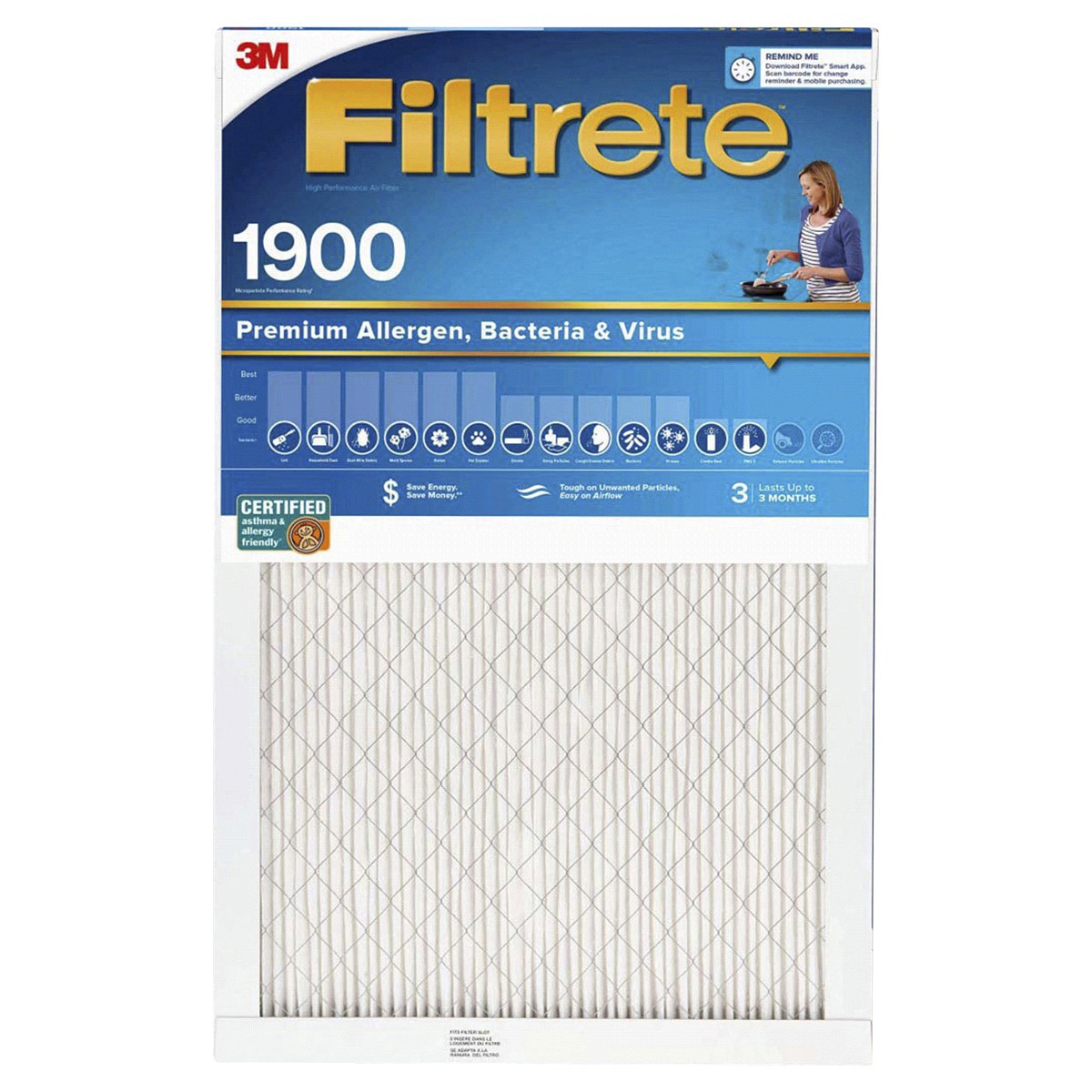 slide 1 of 29, Filtrete Ultimate Allergen Reduction Filter, 14 in x 20 in x 1 in, 1 ct